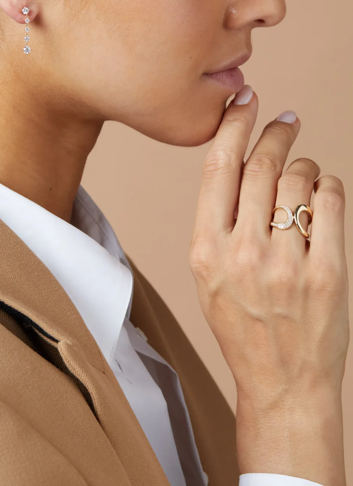 Diamond Point Geelgouden Ringen|Diamanten Ringen<Geelgouden ring, 0.12 ct diamant, Like a star
