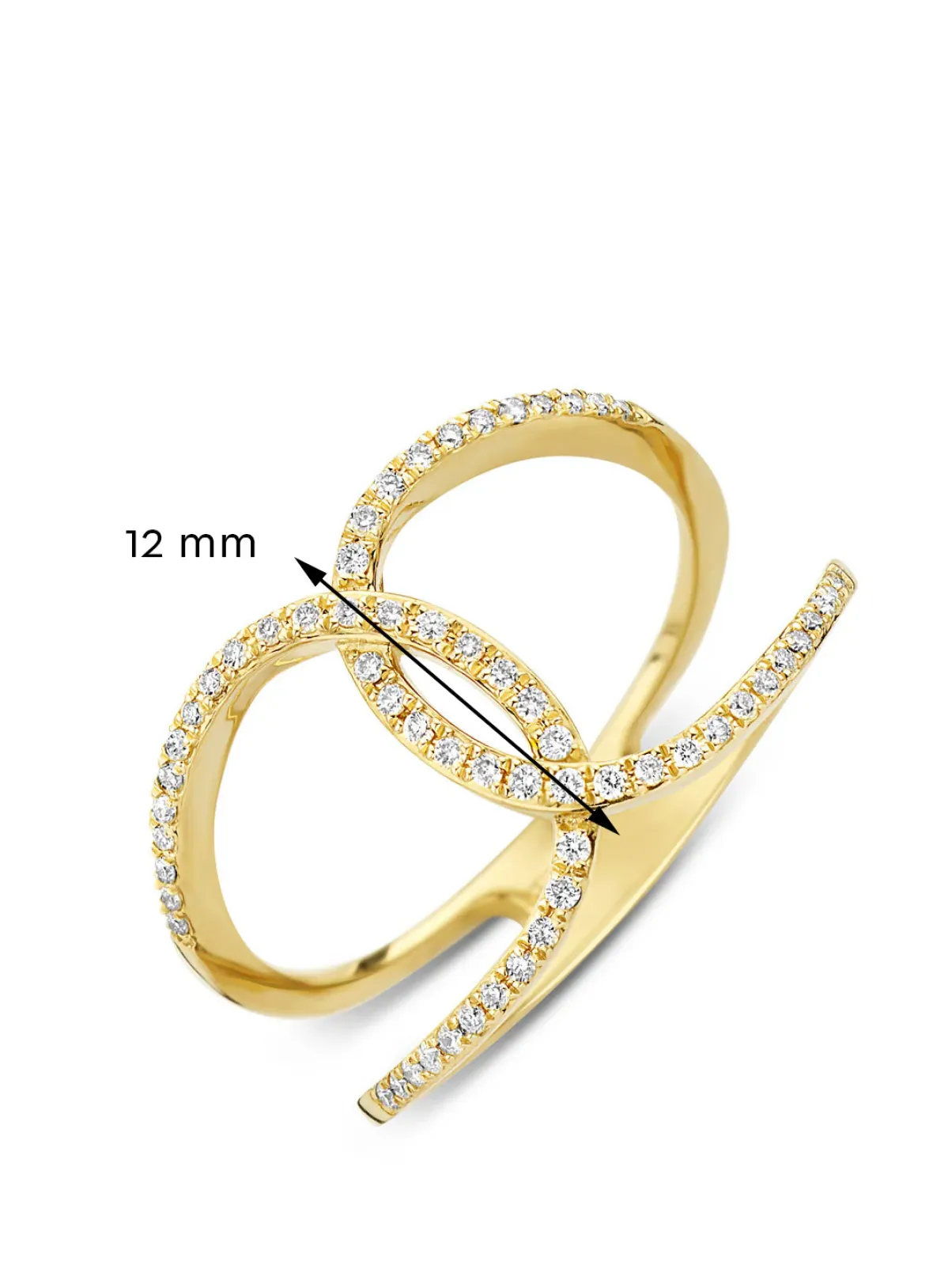 Diamond Point Geelgouden Ringen|Diamanten Ringen<Geelgouden ring, 0.19 ct diamant, Like a star
