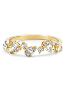 Diamond Point Geelgouden Ringen|Diamanten Ringen<Geelgouden ring, 0.37 ct diamant, Petite Romance