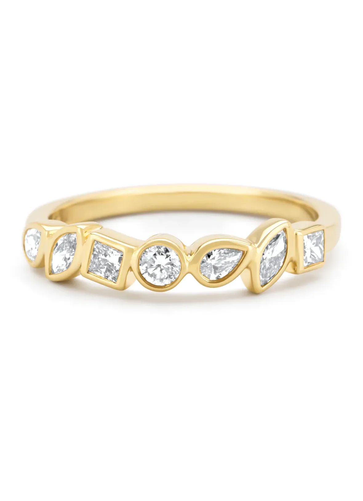 Diamond Point Geelgouden Ringen|Diamanten Ringen<Geelgouden ring, 0.45 ct diamant, Petite Romance