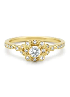 Diamond Point Geelgouden Ringen|Diamanten Ringen<Geelgouden ring, 0.37 ct diamant, Since 1904