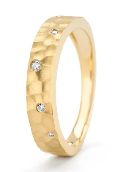 Diamond Point Geelgouden Ringen|Diamanten Ringen<Geelgouden ring, 0.05 ct diamant, Timeless Treasures