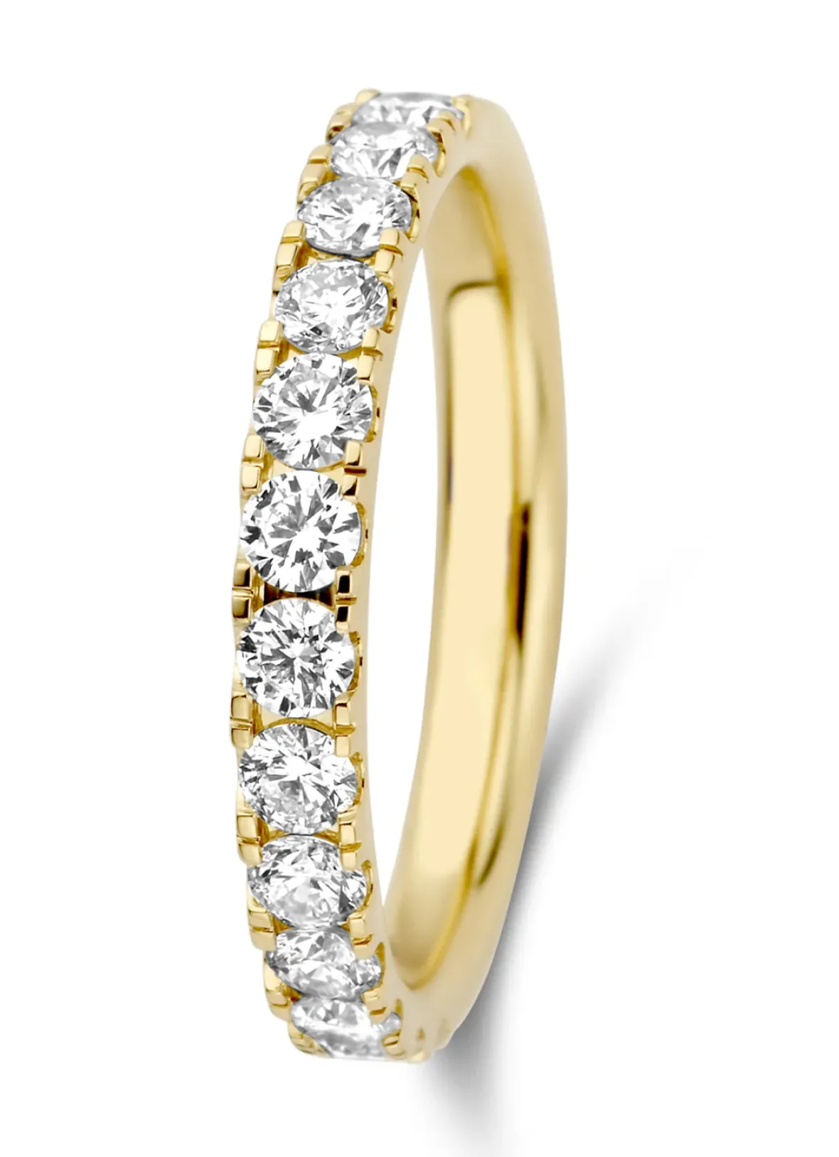 Diamond Point Geelgouden Ringen|Aanschuifringen<Geelgouden ring, 0.76 ct diamant, Wedding