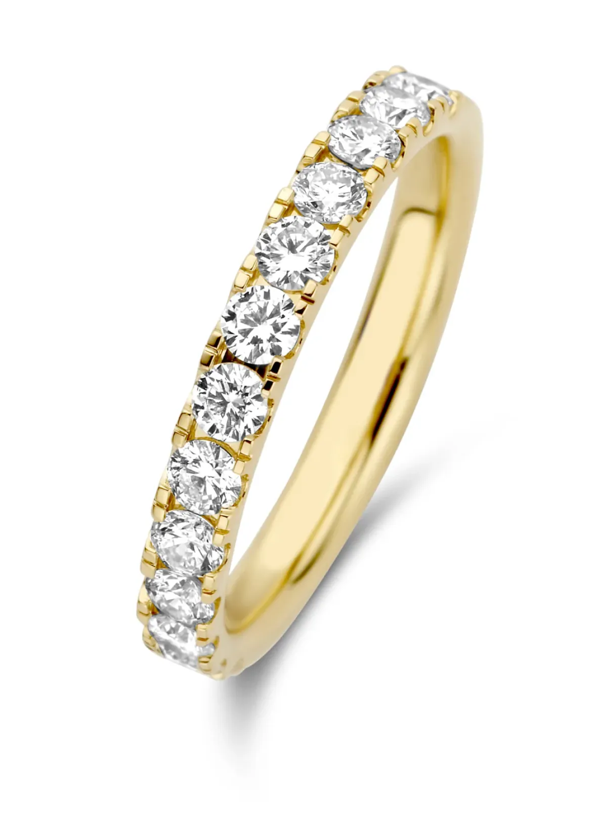 Diamond Point Geelgouden Ringen|Aanschuifringen<Geelgouden ring, 0.76 ct diamant, Wedding