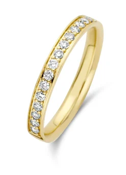 Diamond Point Geelgouden Ringen|Aanschuifringen<Geelgouden ring, 0.27 ct diamant, Wedding