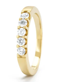 Diamond Point Geelgouden Ringen|Diamanten Ringen<Geelgouden ring, 0.35 ct diamant, Wedding