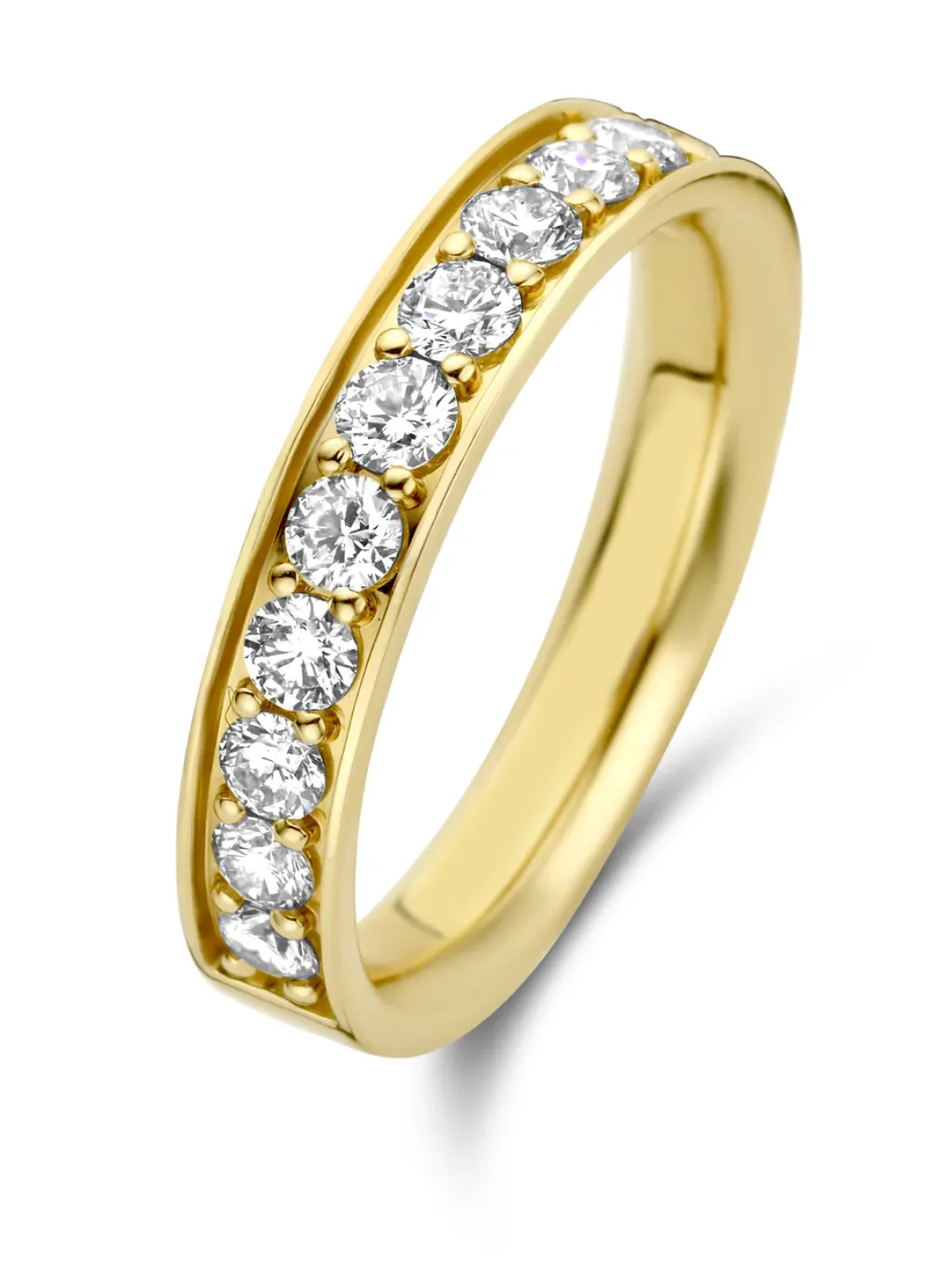 Diamond Point Geelgouden Ringen|Aanschuifringen<Geelgouden ring, 0.77 ct diamant, Wedding