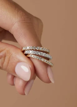 Diamond Point Geelgouden Ringen|Aanschuifringen<Geelgouden ring, 0.33 ct diamant, Wedding