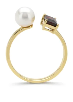 Diamond Point Geelgouden Ringen|Ringen Met Parels<Geelgouden ring, 0.81 ct granaat, Rivièra