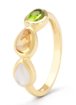 Diamond Point Geelgouden Ringen|Ringen Met Kleurstenen<Geelgouden ring, 0.47 ct kwarts, Little Drops