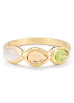 Diamond Point Geelgouden Ringen|Ringen Met Kleurstenen<Geelgouden ring, 0.47 ct kwarts, Little Drops