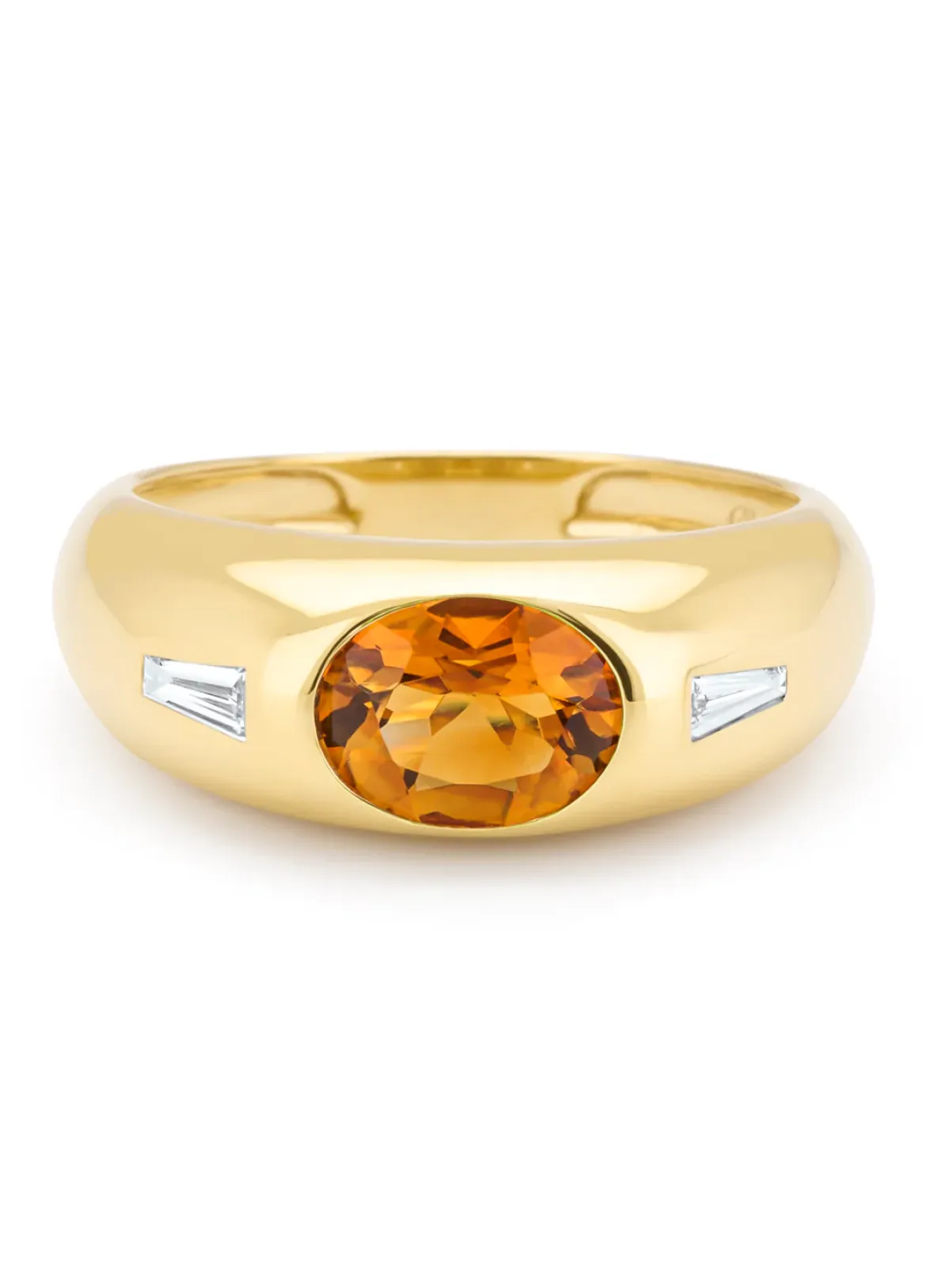 Diamond Point Geelgouden Ringen|Ringen Met Kleurstenen<Geelgouden ring, 1.01 ct madeira citrien, BOLD