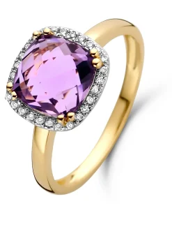 Diamond Point Geelgouden Ringen|Ringen Met Kleurstenen<Geelgouden ring, 2.54 ct paarse amethist, Fiësta