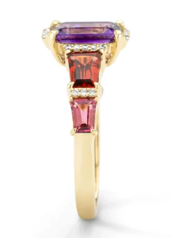 Diamond Point Geelgouden Ringen|Ringen Met Kleurstenen<Geelgouden ring, 1.36 ct paarse amethist, Gallery
