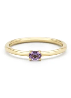 Diamond Point Geelgouden Ringen|Ringen Met Kleurstenen<Geelgouden ring, 0.14 ct paarse amethist, Joy