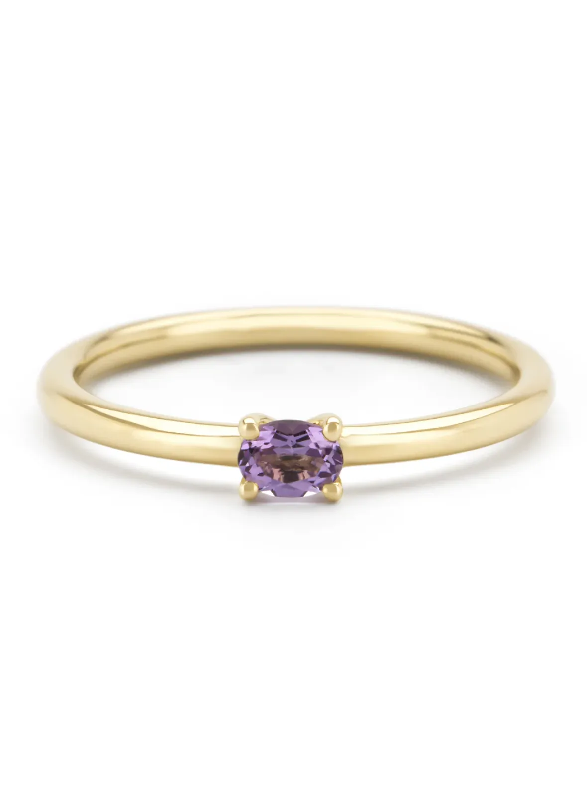 Diamond Point Geelgouden Ringen|Ringen Met Kleurstenen<Geelgouden ring, 0.14 ct paarse amethist, Joy