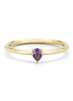 Diamond Point Geelgouden Ringen|Ringen Met Kleurstenen<Geelgouden ring, 0.13 ct paarse amethist, Joy
