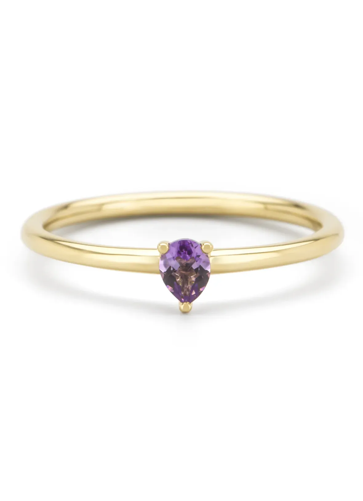 Diamond Point Geelgouden Ringen|Ringen Met Kleurstenen<Geelgouden ring, 0.13 ct paarse amethist, Joy