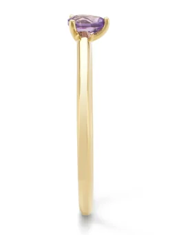 Diamond Point Geelgouden Ringen|Ringen Met Kleurstenen<Geelgouden ring, 0.13 ct paarse amethist, Joy