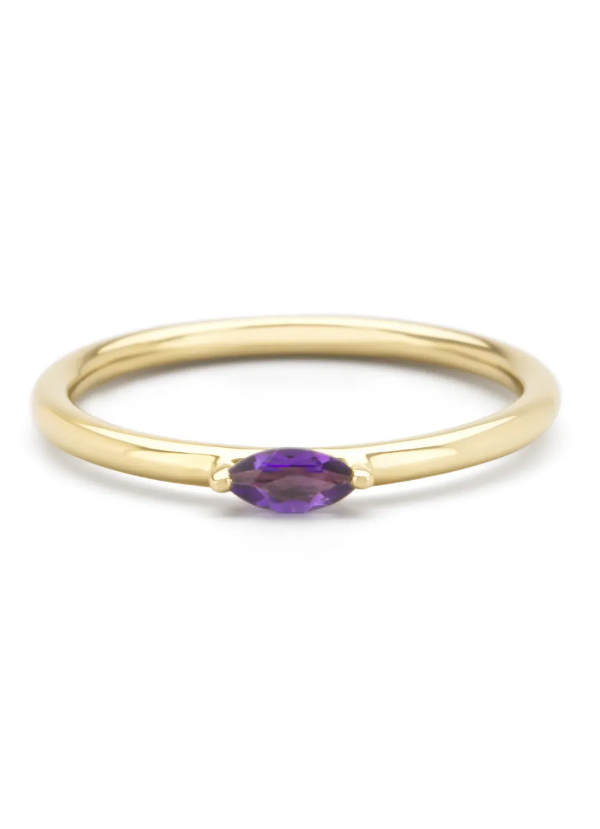Diamond Point Geelgouden Ringen|Ringen Met Kleurstenen<Geelgouden ring, 0.11 ct paarse amethist, Joy