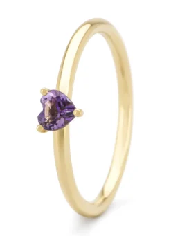 Diamond Point Ringen Met Kleurstenen|Geelgouden Ringen<Geelgouden ring, 0.21 ct paarse amethist, Joy