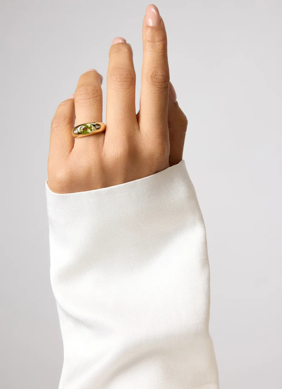 Diamond Point Geelgouden Ringen|Ringen Met Kleurstenen<Geelgouden ring, 1.27 ct peridoot, BOLD