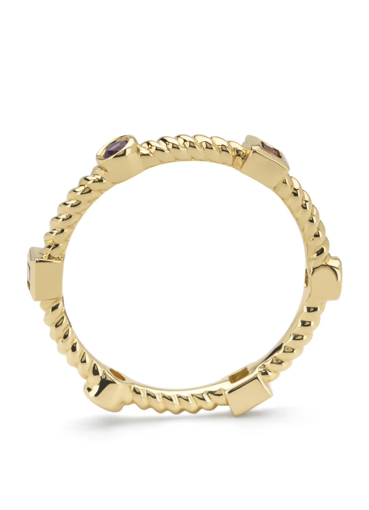 Diamond Point Geelgouden Ringen|Ringen Met Kleurstenen<Geelgouden ring, 0.04 ct peridoot, Ensemble