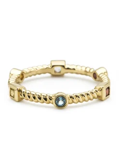 Diamond Point Geelgouden Ringen|Ringen Met Kleurstenen<Geelgouden ring, 0.04 ct peridoot, Ensemble