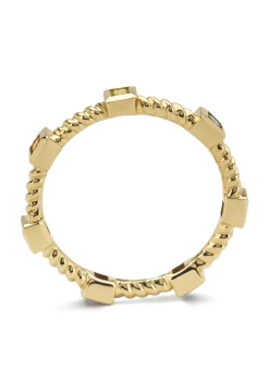 Diamond Point Geelgouden Ringen|Ringen Met Kleurstenen<Geelgouden ring, 0.04 ct peridoot, Ensemble