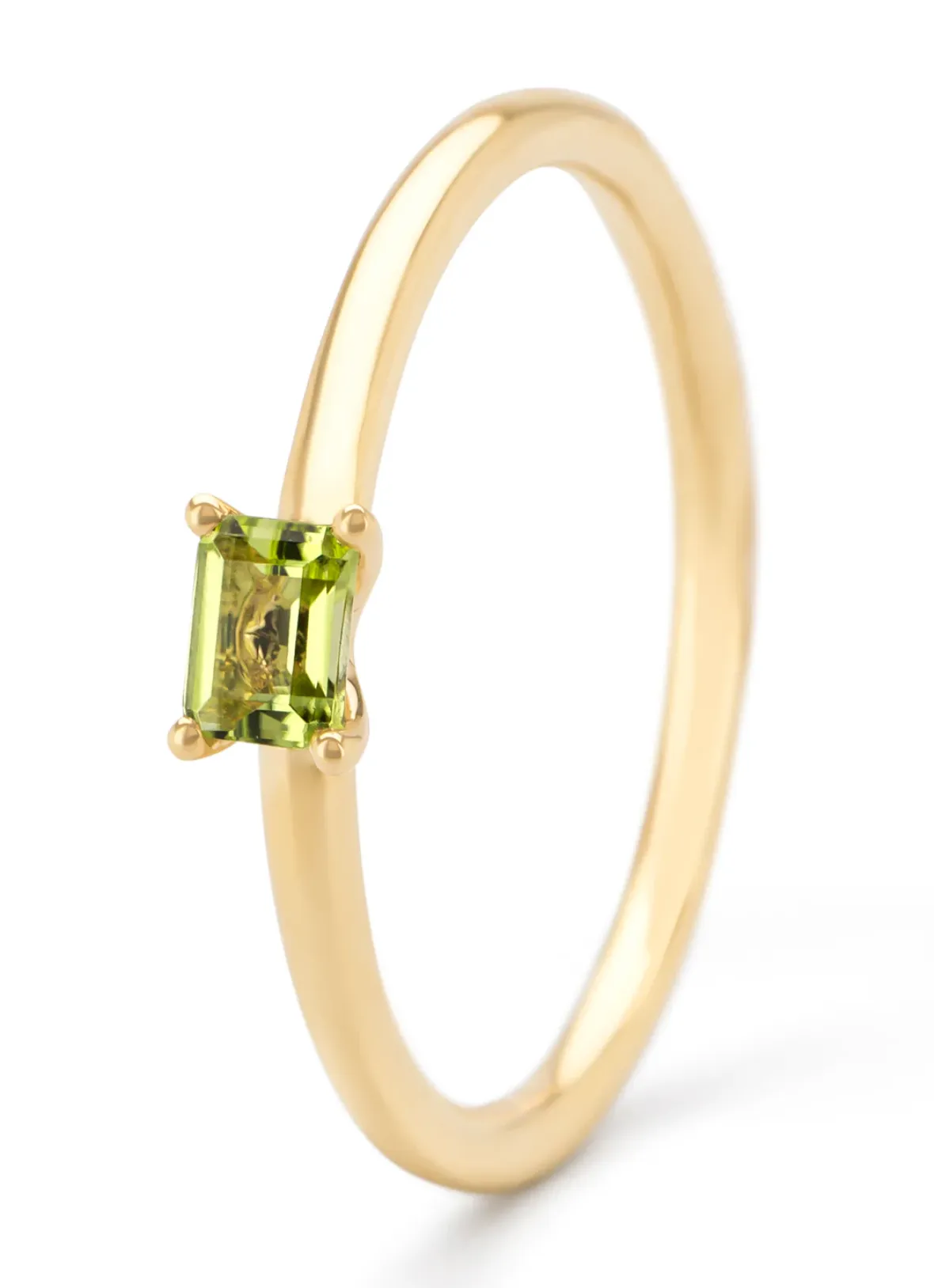 Diamond Point Geelgouden Ringen|Ringen Met Kleurstenen<Geelgouden ring, 0.21 ct peridoot, Joy