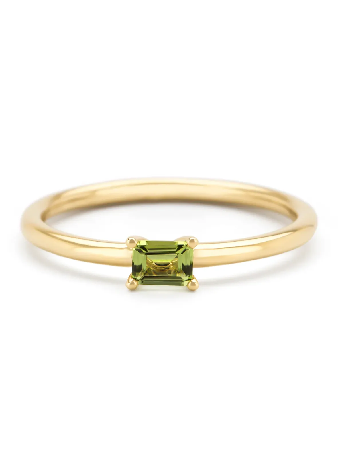 Diamond Point Geelgouden Ringen|Ringen Met Kleurstenen<Geelgouden ring, 0.21 ct peridoot, Joy