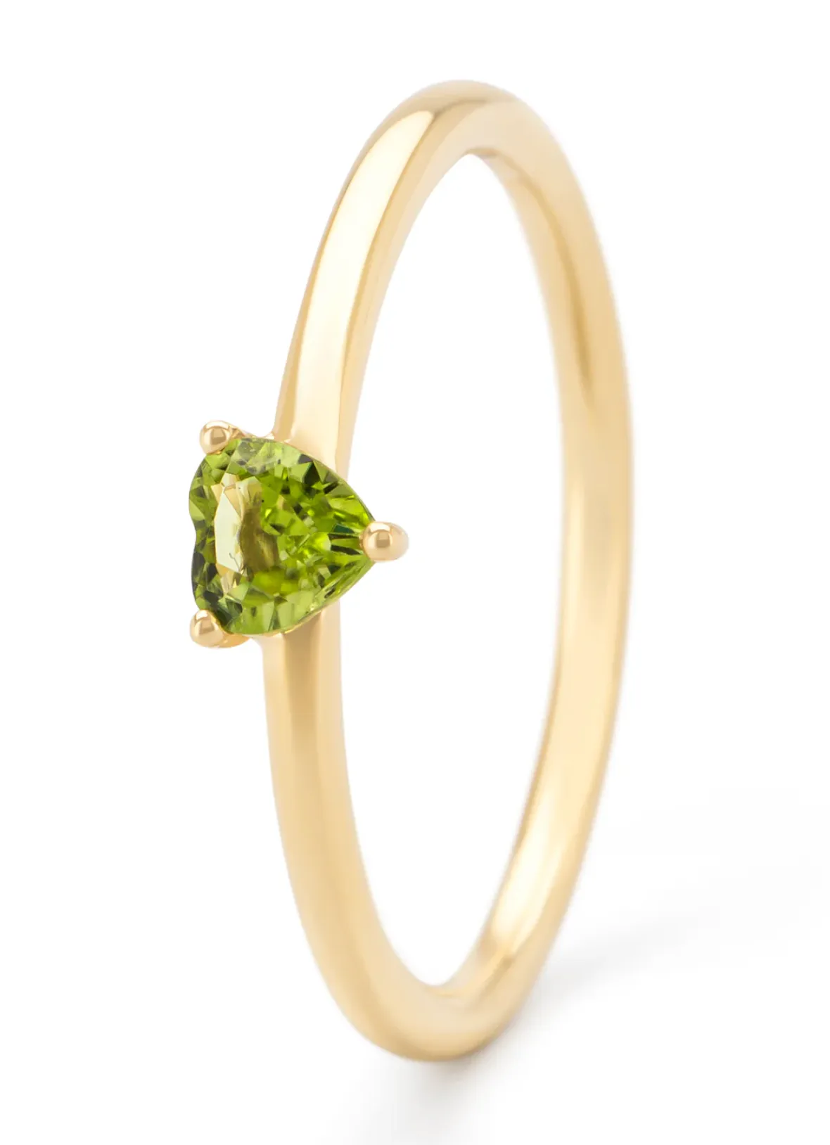 Diamond Point Geelgouden Ringen|Ringen Met Kleurstenen<Geelgouden ring, 0.26 ct peridoot, Joy