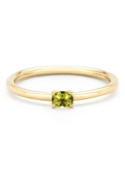 Diamond Point Geelgouden Ringen|Ringen Met Kleurstenen<Geelgouden ring, 0.19 ct peridoot, Joy