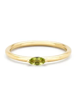 Diamond Point Geelgouden Ringen|Ringen Met Kleurstenen<Geelgouden ring, 0.17 ct peridoot, Joy