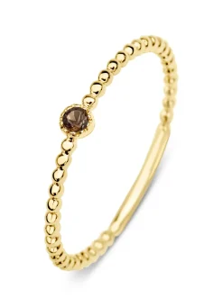 Diamond Point Geelgouden Ringen|Ringen Met Kleurstenen<Geelgouden ring, 0.04 ct rookkwarts, Joy