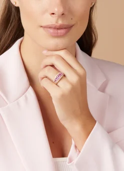 Diamond Point Geelgouden Ringen|Ringen Met Kleurstenen<Geelgouden ring, 3.00 ct roze saffier, Eden