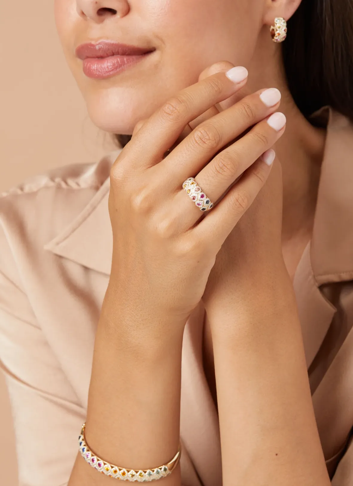 Diamond Point Geelgouden Ringen|Ringen Met Kleurstenen<Geelgouden ring, 1.10 ct saffier, Gallery