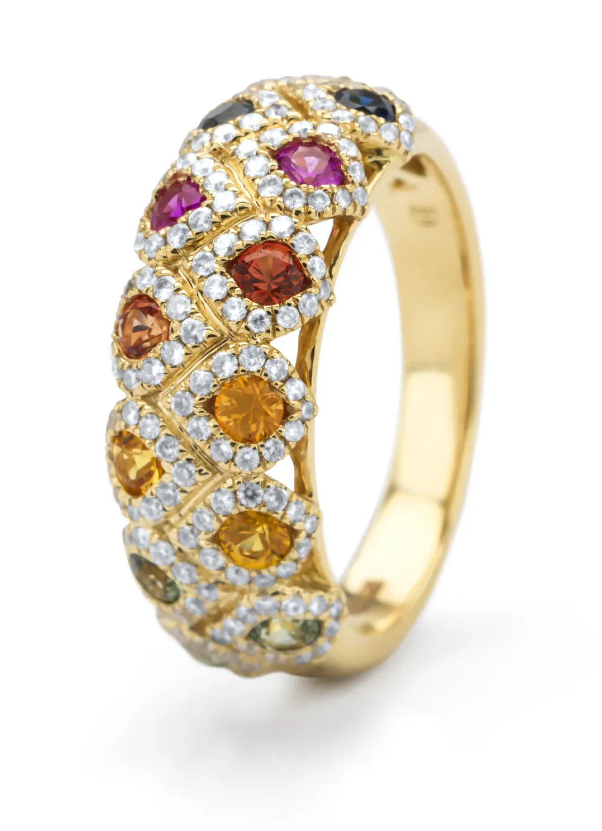 Diamond Point Geelgouden Ringen|Ringen Met Kleurstenen<Geelgouden ring, 1.10 ct saffier, Gallery