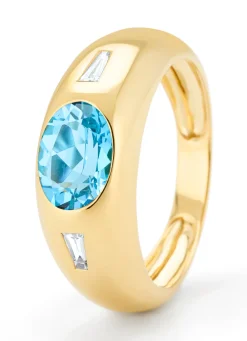 Diamond Point Geelgouden Ringen|Ringen Met Kleurstenen<Geelgouden ring, 1.42 ct topaas, BOLD