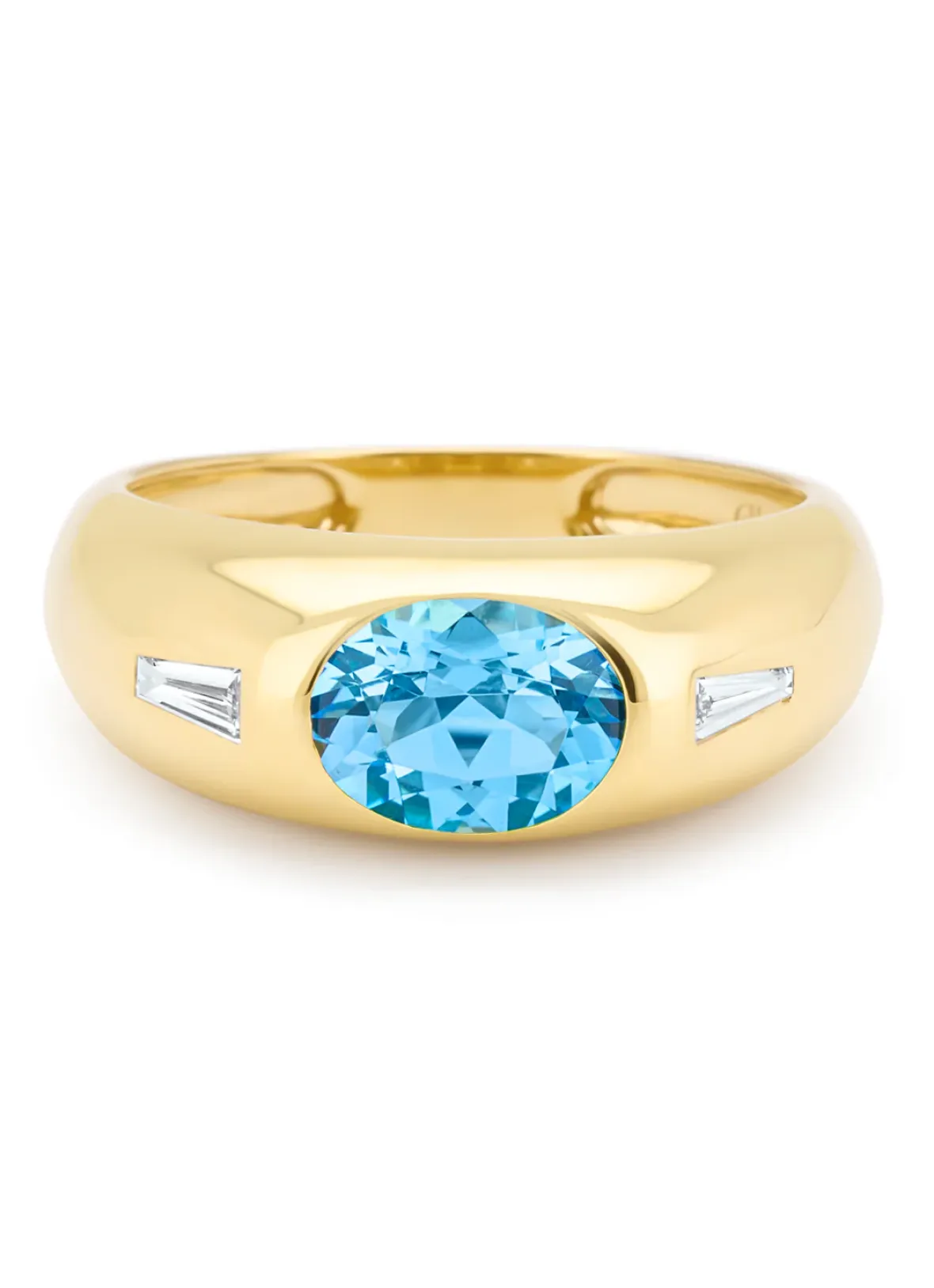 Diamond Point Geelgouden Ringen|Ringen Met Kleurstenen<Geelgouden ring, 1.42 ct topaas, BOLD