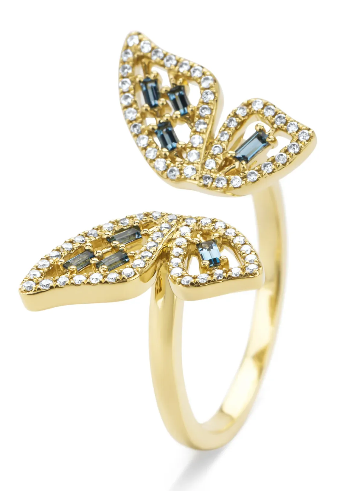 Diamond Point Geelgouden Ringen|Ringen Met Kleurstenen<Geelgouden ring, 0.19 ct topaas, Butterfly Kisses