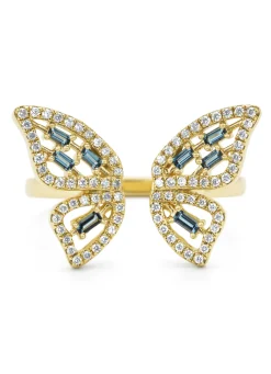 Diamond Point Geelgouden Ringen|Ringen Met Kleurstenen<Geelgouden ring, 0.19 ct topaas, Butterfly Kisses