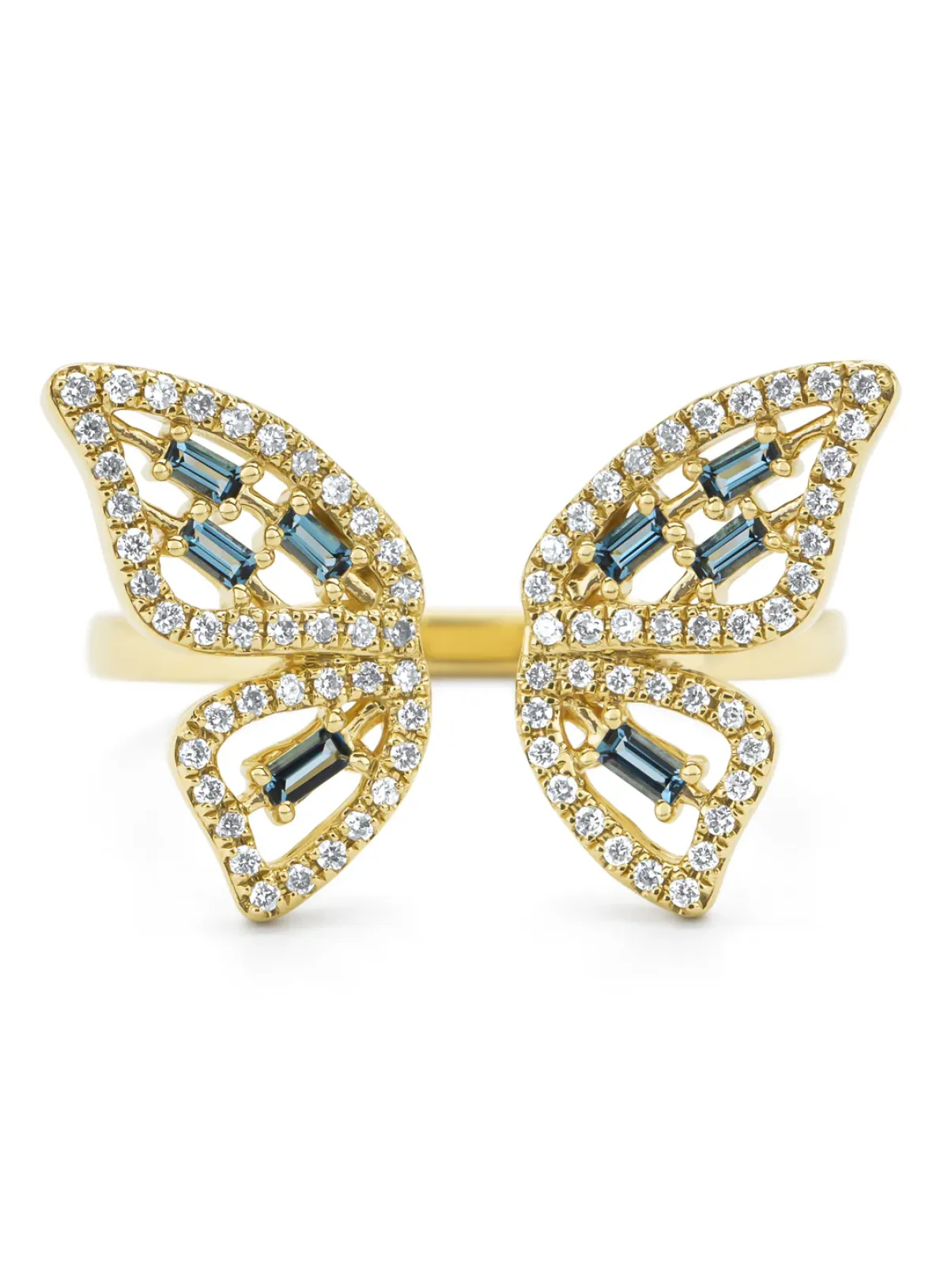Diamond Point Geelgouden Ringen|Ringen Met Kleurstenen<Geelgouden ring, 0.19 ct topaas, Butterfly Kisses