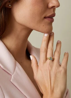 Diamond Point Geelgouden Ringen|Ringen Met Kleurstenen<Geelgouden ring, 0.30 ct topaas, Joy