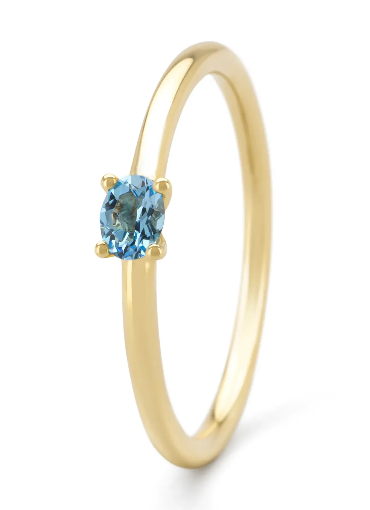 Diamond Point Geelgouden Ringen|Ringen Met Kleurstenen<Geelgouden ring, 0.20 ct topaas, Joy