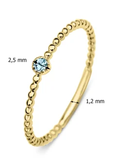 Diamond Point Geelgouden Ringen|Ringen Met Kleurstenen<Geelgouden ring, 0.04 ct topaas, Joy