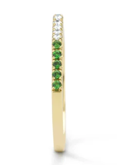 Diamond Point Geelgouden Ringen|Ringen Met Kleurstenen<Geelgouden ring, 0.12 ct tsavoriet, Ensemble