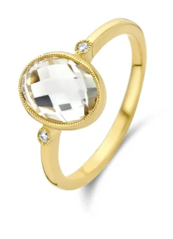 Diamond Point Geelgouden Ringen|Ringen Met Kleurstenen<Geelgouden ring, 2.39 ct witte topaas, Philosophy