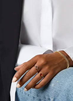 Diamond Point Geelgouden Ringen|Ringen Met Kleurstenen<Geelgouden ring, 2.39 ct witte topaas, Philosophy