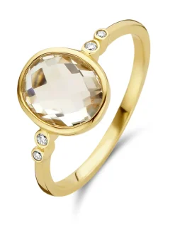 Diamond Point Geelgouden Ringen|Ringen Met Kleurstenen<Geelgouden ring, 2.47 ct witte topaas, Philosophy